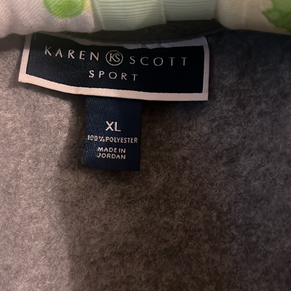 Karen Scott grey zip up vest size XL - Picture 2 of 2